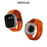 美國NOMAD Apple Watch專用運動風FKM橡膠錶帶-49/45/44/42mm-橘