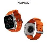 美國NOMAD Apple Watch專用高性能橡膠質感錶帶-49/45/44/42mm-橘