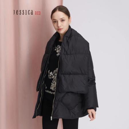 JESSICA RED -
保暖斜口袋羽絨外套