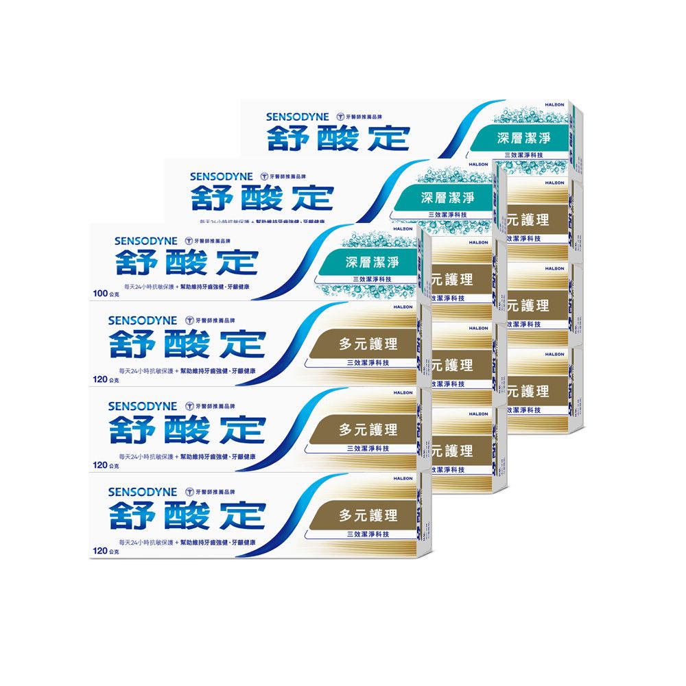 SENSODYNE 舒酸定
長效抗敏牙膏超值12入組
