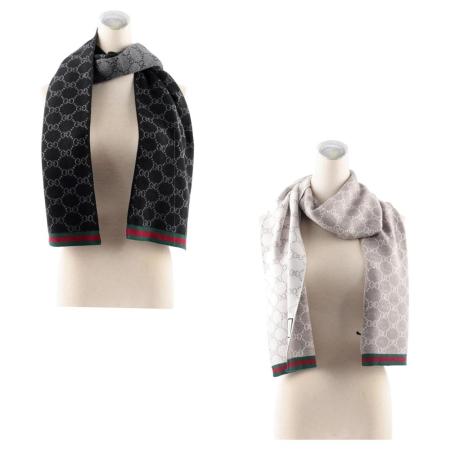 GUCCI
GG Logo 雙色羊毛圍巾