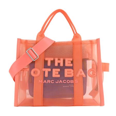 MARC JACOBS MESH TOTE 網紗馬卡龍兩用托特包-小/珊瑚橘