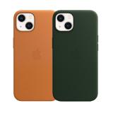 Apple 原廠 iPhone 13 MagSafe 皮革保護殼 杉綠色