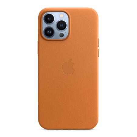 Apple 原廠 iPhone 13 Pro Max MagSafe 皮革保護殼 - 金棕色