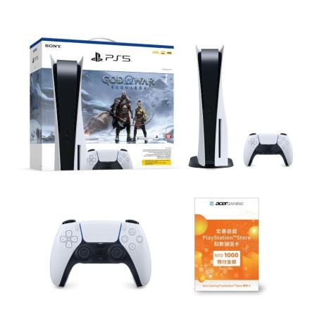 PS5戰神同捆組+PSN1000+第二隻手把