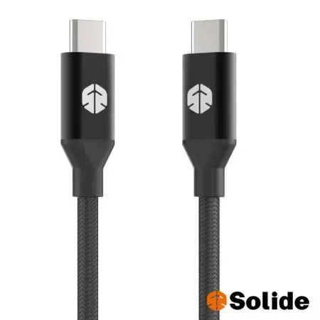 SOLiDE USB-C to USB-C 快速充電傳輸線 MFi認證 (1.3m) 