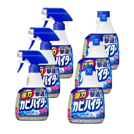 (快速到貨)浴室魔術靈 日本原裝去霉劑3+3件組(噴槍瓶400mlx3入+更替瓶400mlx3入)