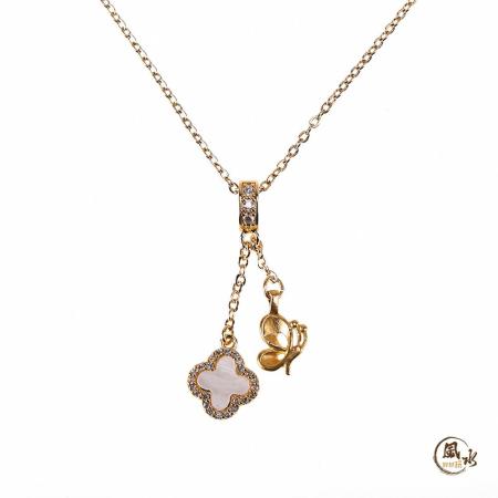 【風水好好玩】
福蝶黃金層次項鍊