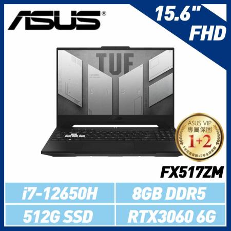ASUS FX517ZM-0051D12650H 御鐵黑 (15.6吋/i7-12650H/8G/RTX3060)