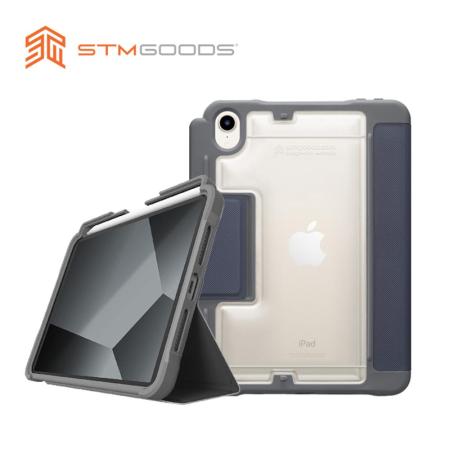 澳洲 STM Dux Plus iPad mini 6 專用 內建筆槽 軍規防摔平板保護殼 (深藍)