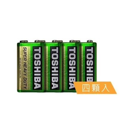 東芝TOSHIBA 環保碳鋅電池 9V專用電池(4入) 原廠公司貨