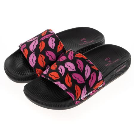 SKECHERS 女鞋 健走系列涼拖鞋 HYPER SLIDE - DVF - 140465BKMT