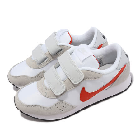 Nike 休閒鞋 MD Valiant PSV 中童鞋 杏灰 紅勾 魔鬼氈 休閒 低筒 基本款 CN8559-020