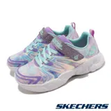 Skechers 童鞋 Unicorn Storm 藍 紫 銀 獨角獸 小朋友 魔鬼氈 中童 運動鞋 302210LLVAQ