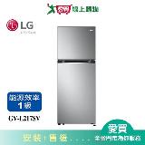 LG樂金217L智慧變頻雙門冰箱GV-L217SV 含配+安裝【愛買】
