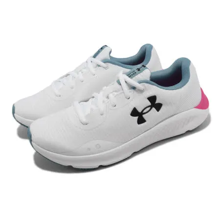 Under Armour Charged Pursuit 3 Tech 女鞋 白 黑粉 路跑 3025430102