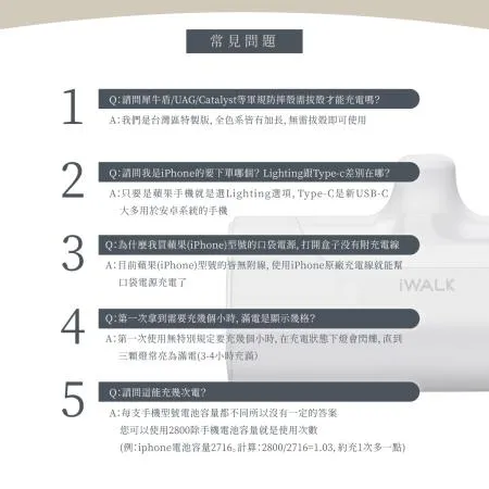 官方認證 iwalk行動電源 四代直插式 bsmi認證 口袋寶 4500mah 無線行動電源 移動電源 蘋果type-c