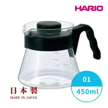 HARIO V60好握01黑色咖啡壺450ml VCS-01B