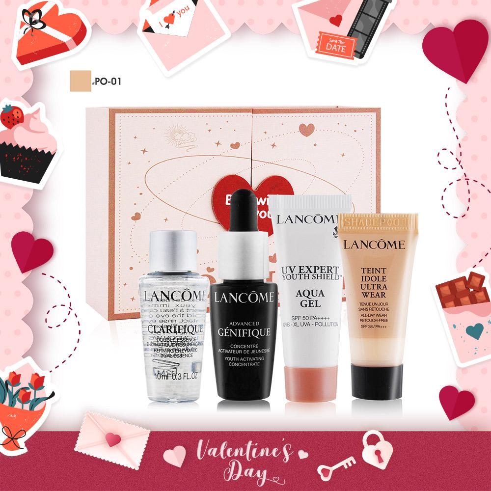 LANCOME 超未來完美底妝情人節禮盒[肌因賦活露+極光水+水凝露+零粉感]