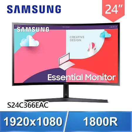 Samsung 三星 S24C366EAC 24型 1800R曲面螢幕