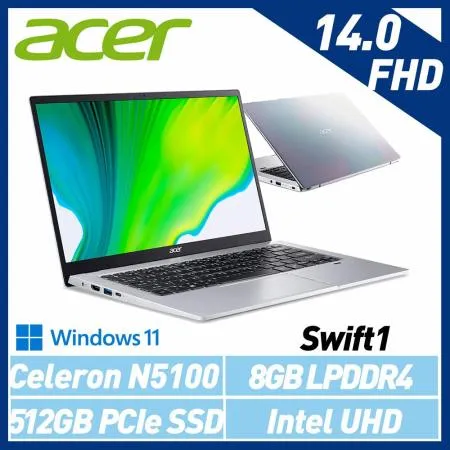 Acer 宏碁 SF114-34-C3V2 彩虹銀 14吋 輕薄筆電