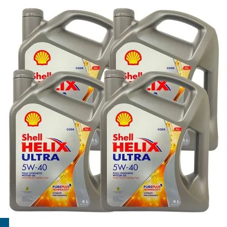 (箱購)SHELL HELIX ULTRA SP 5W/40 全合成 機油 4L 4入組