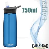 ★【美國 CAMELBAK】eddy+多水吸管水瓶RENEW 750ml.運動水壺/專利咬嘴設計/CB24654 牛津藍