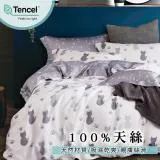 【eyah】 台灣製100%萊賽爾天絲TENCEL單人床包2件組-多款任選