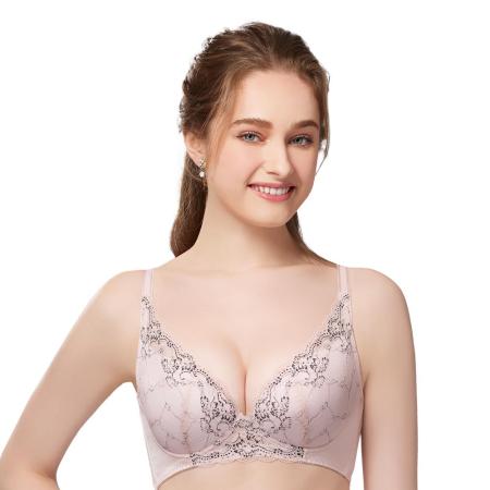 【思薇爾】愛莉絲系列B-E罩蕾絲集中包覆女內衣(蔓嫣粉)