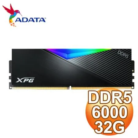 ADATA 威剛 XPG LANCER DDR5-6000 32G RGB炫光電競記憶體《黑》