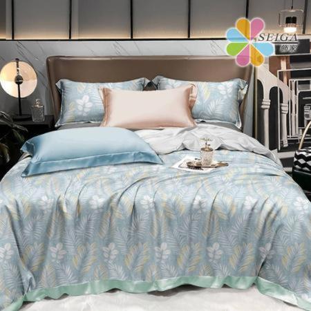 Seiga 台灣製水洗舒柔棉+遠紅外線能量石墨烯四季被床包組 (單人/雙人/加大 均一價 多色任選)