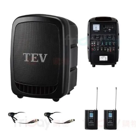 TEV TA-320 藍芽最新版/USB/SD 鋰電池 手提式無線擴音機 雙領夾式麥克風