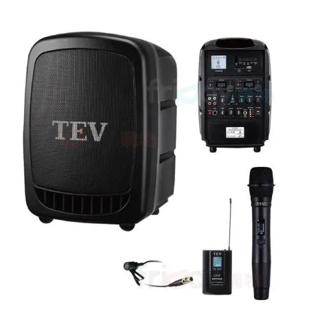 TEV TA-320 藍芽最新版/USB/SD 鋰電池 手提式無線擴音機 1手握+1領夾式 麥克風