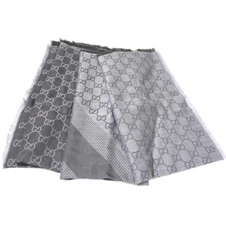 GUCCI
經典緹花羊毛混絲大方巾