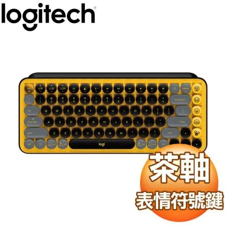 Logitech 羅技 POP KEYS 無線機械式鍵盤《酷玩黃》