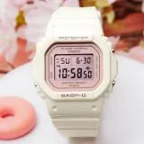 CASIO BABY-G 春日色調 櫻花粉方形電子腕錶 BGD-565SC-4