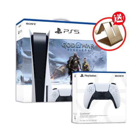 【SONY 索尼】PS5戰神同捆光碟版主機 +控制器 贈魔物支架
