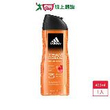 愛迪達男潔顏洗髮沐浴露超越魅力400ml【愛買】
