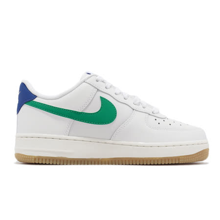 Nike 休閒鞋Wmns Air Force 1 07 女鞋白綠皮革運動鞋AF1 DD8959-110