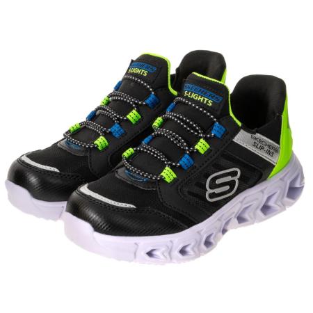 SKECHERS 童鞋 男童系列燈鞋 瞬穿舒適科技 HYPNO-FLASH 2.0 - 403843LBKLM
