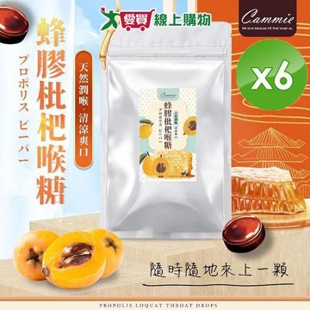 cammie 蜂膠枇杷喉糖 (60g/包)-6入組