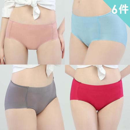 【思薇爾】6件組無痕單品系列素面中低腰三角褲(隨機出貨)