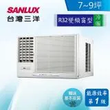 SANLUX 台灣三洋 8-10坪變頻冷暖窗型左吹式冷暖(SA-L50VHR)