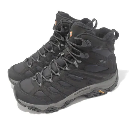 Merrell 越野鞋 Moab 3 APEX Mid WP 男鞋 黑 登山鞋 防水 黃金大底 ML037049