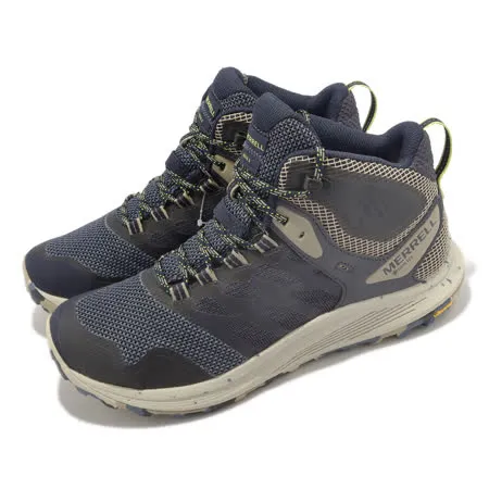 Merrell 戶外鞋 Nova 3 Mid GTX 男鞋 海軍藍 防水 郊山 登山鞋 黃金大底 中筒 ML067619