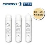 【EVERPOLL愛科濾淨】RO-115AI專用濾芯組(三入組)(RO-AI-1Y)