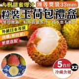 【產地直送】大樹玉荷包禮盒(去枝去葉)粒狀(33mm+ 約5斤/盒)x2盒