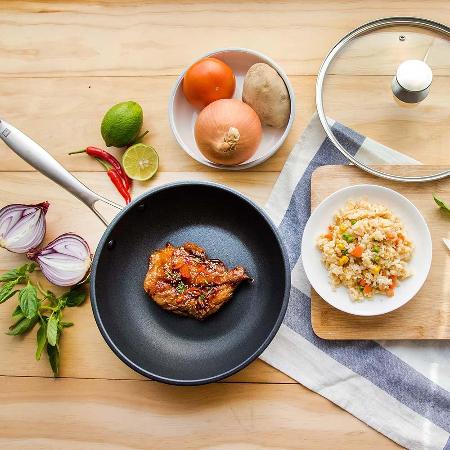 【JIA 品家】家嚐 頂級不沾鍋26cm（附玻璃鍋蓋）