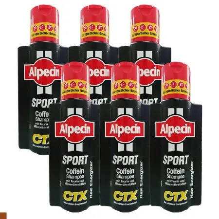 德國 Alpecin 運動型 咖啡因洗髮精 洗髮露 髮現工程 250ml 6入組