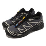 Salomon 戶外鞋 XT-6 GTX 防水 男鞋 女鞋 烏木黑 月球岩灰 越野跑鞋 山系穿搭 L41663500 US8.5=26.5CM
